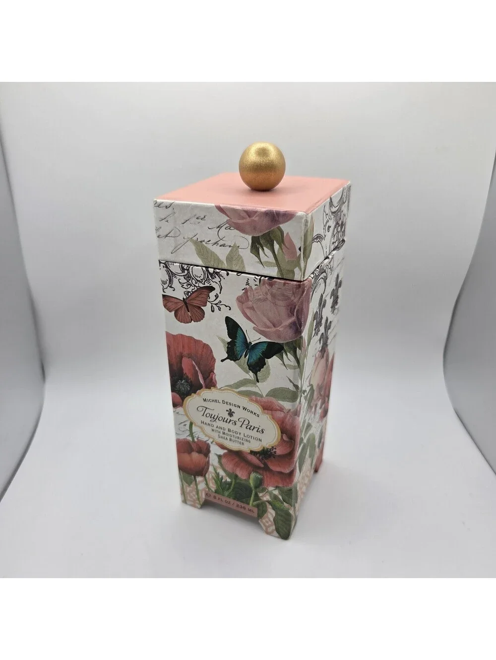 Michel Design Works EUROPEAN FLORAL Moisturizing Hand Body Lotion 8oz Box